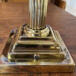 Banquet oil lamp with Victorian Blue glass font - Image 6