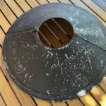 Galvanised oil lamp shade 20"