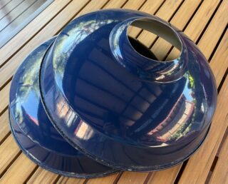 Blue Enamel Shade 14 1/2" - Image 2