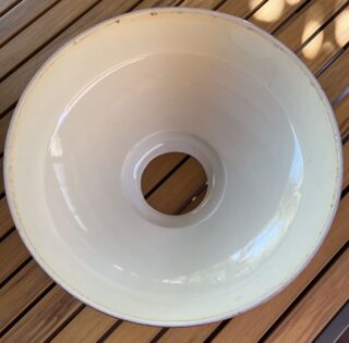 Cherry Red enamel shade 14 1/2" - Image 2