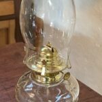 Depression glass oil lamp