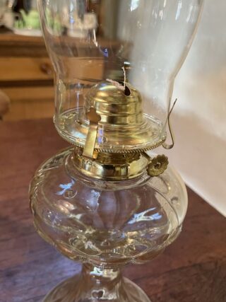 Depression glass oil lamp - Image 2