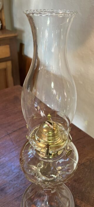 Depression glass oil lamp - Image 4