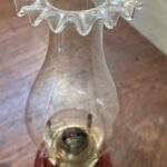 Enamelled Cranberry Finger Lamp - Image 5