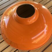 Orange enamel shade 14 1/2"