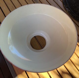 Orange enamel shade 14 1/2" - Image 2