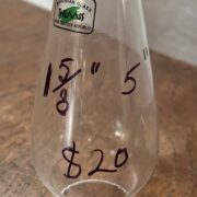 1 5/8 x 5 Bohemian glass chimney