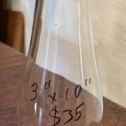 3" x 10" glass chimney