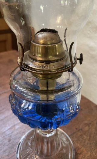 American Turkey Foot glass oil lamp - Image 2