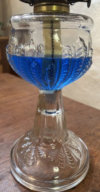 American Turkey Foot glass oil lamp - Image 3