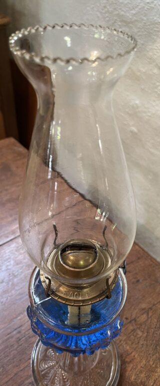 American Turkey Foot glass oil lamp - Image 4