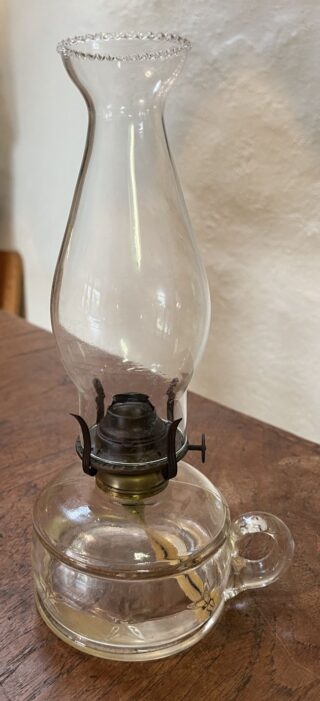 Australian Crown Crystal Finger Lamp with Star Motifs