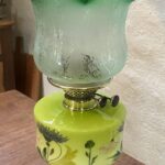 Table Oil Lamp lime green font
