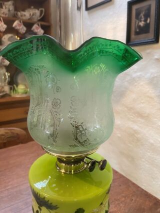 Table Oil Lamp lime green font - Image 6