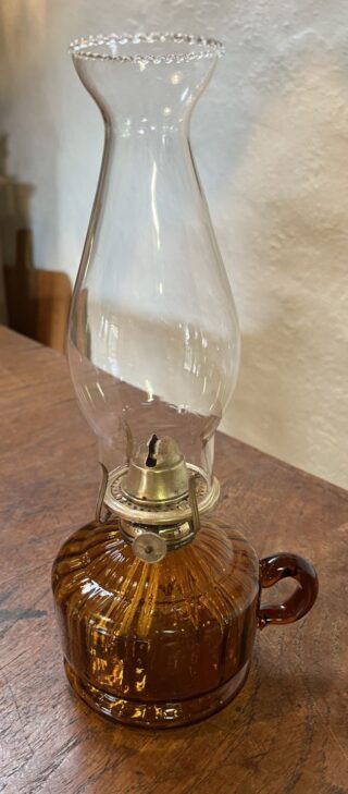 British Amber Finger lamp