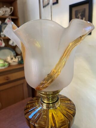 Spelter Conquistador Oil Lamp - Image 7
