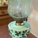 Uranium Victorian table lamp