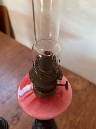 Victorian oil lamp candlesticks pair - Image 6