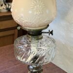 Arts and Crafts lamp, bronze plating