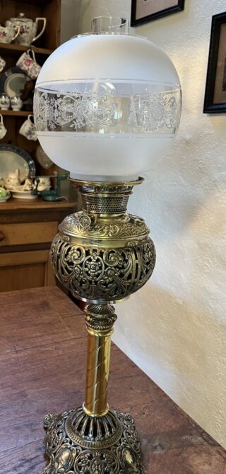 Bradley and Hubbard Banquet Lamp