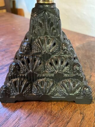 Porcelain hand painted oil lamp - Image 5