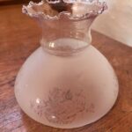5 3/4" etched shade frilled top