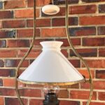 Hinks hanging lamp central draft burner