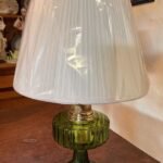 Aladdin Model B Corinthian Green oil lamp